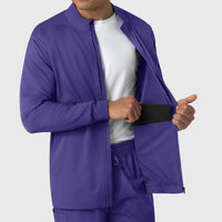 Boundless Men's Warm Up Jacket Grape side detail 2