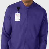 Boundless Men's Warm Up Jacket Grape back detail