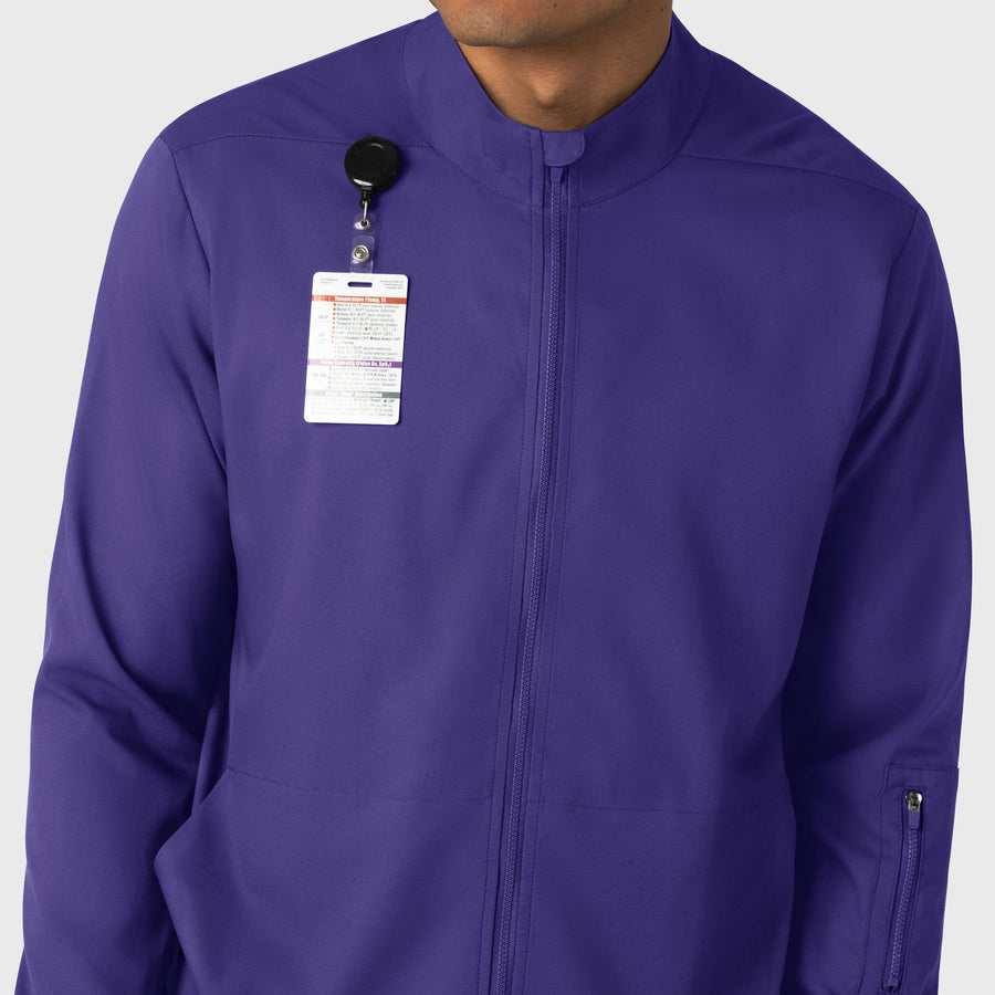 Boundless Men's Warm Up Jacket Grape back detail