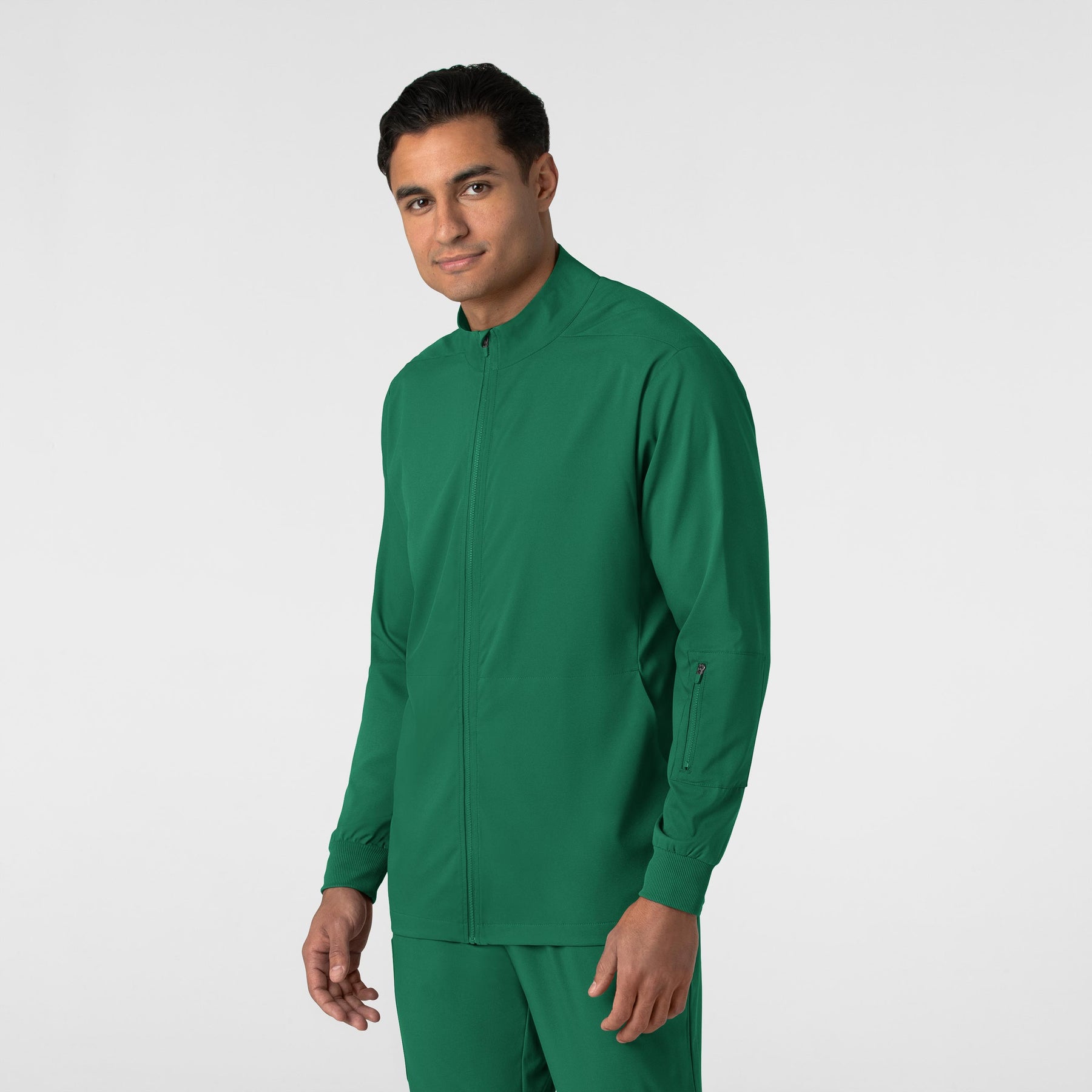 Boundless Men's Warm Up Jacket Hunter side view