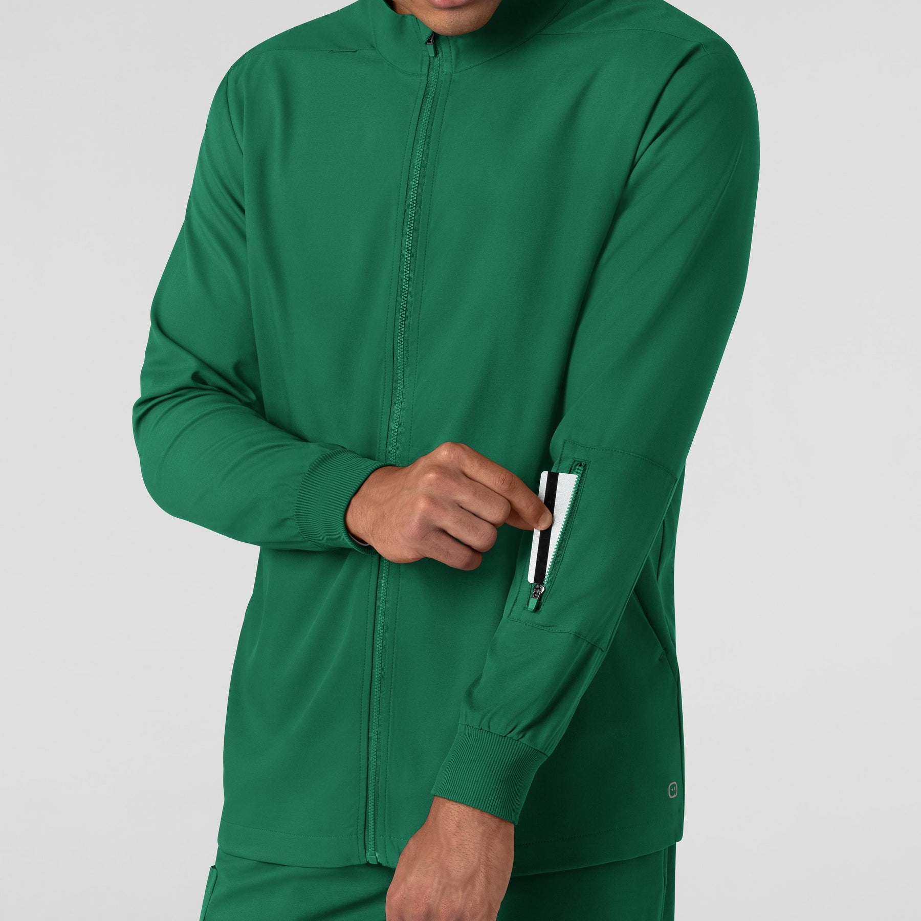 Boundless Men's Warm Up Jacket Hunter side detail 1
