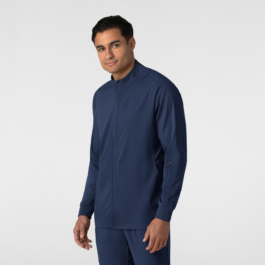 Boundless Men's Warm Up Jacket Navy side view