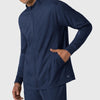 Boundless Men's Warm Up Jacket Navy front detail
