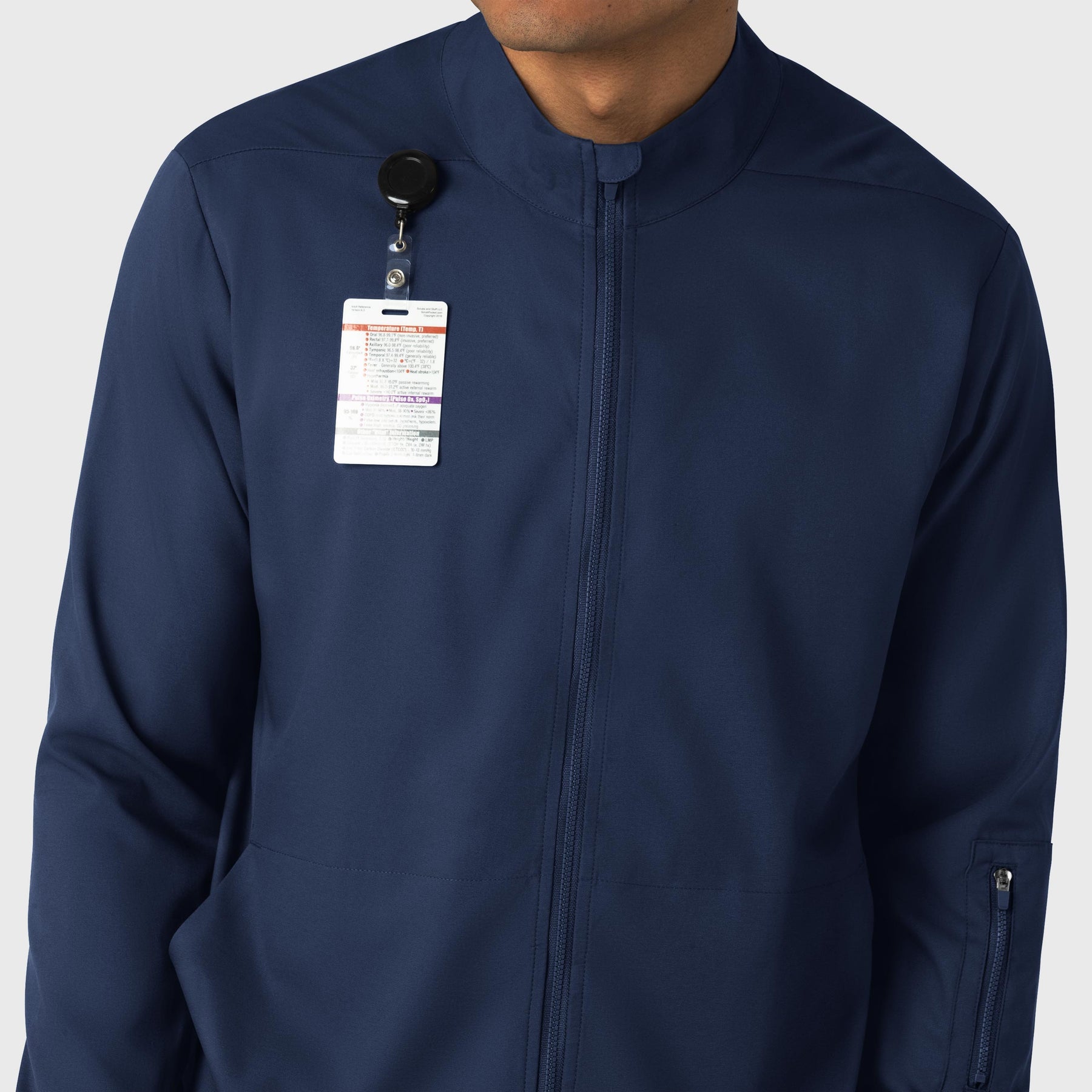 Boundless Men's Warm Up Jacket Navy back detail