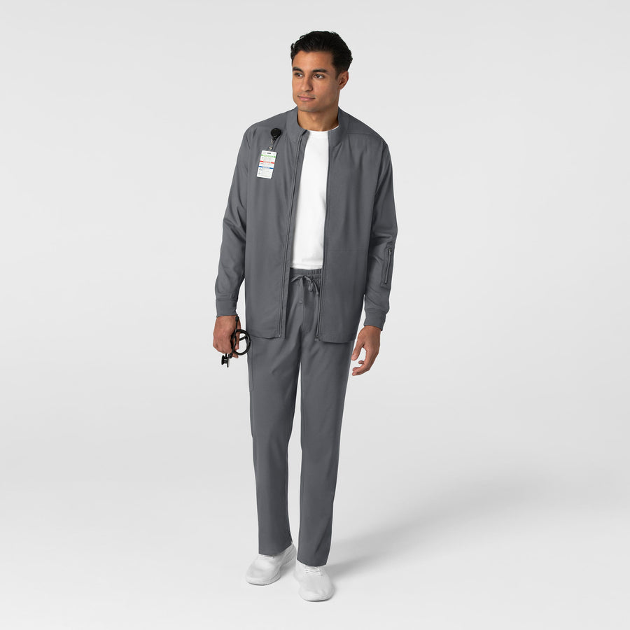Boundless Men's Warm Up Jacket Pewter full scrub set