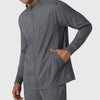 Boundless Men's Warm Up Jacket Pewter front detail