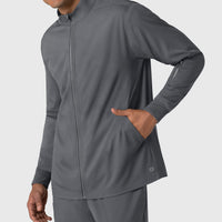 Boundless Men's Warm Up Jacket Pewter front detail