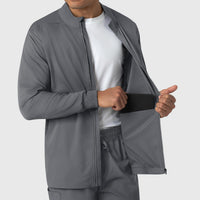 Boundless Men's Warm Up Jacket Pewter side detail 2