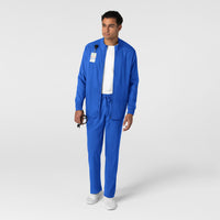 Boundless Men's Warm Up Jacket Royal full scrub set