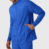 Boundless Men's Warm Up Jacket Royal front detail