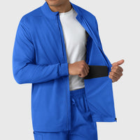 Boundless Men's Warm Up Jacket Royal side detail 2