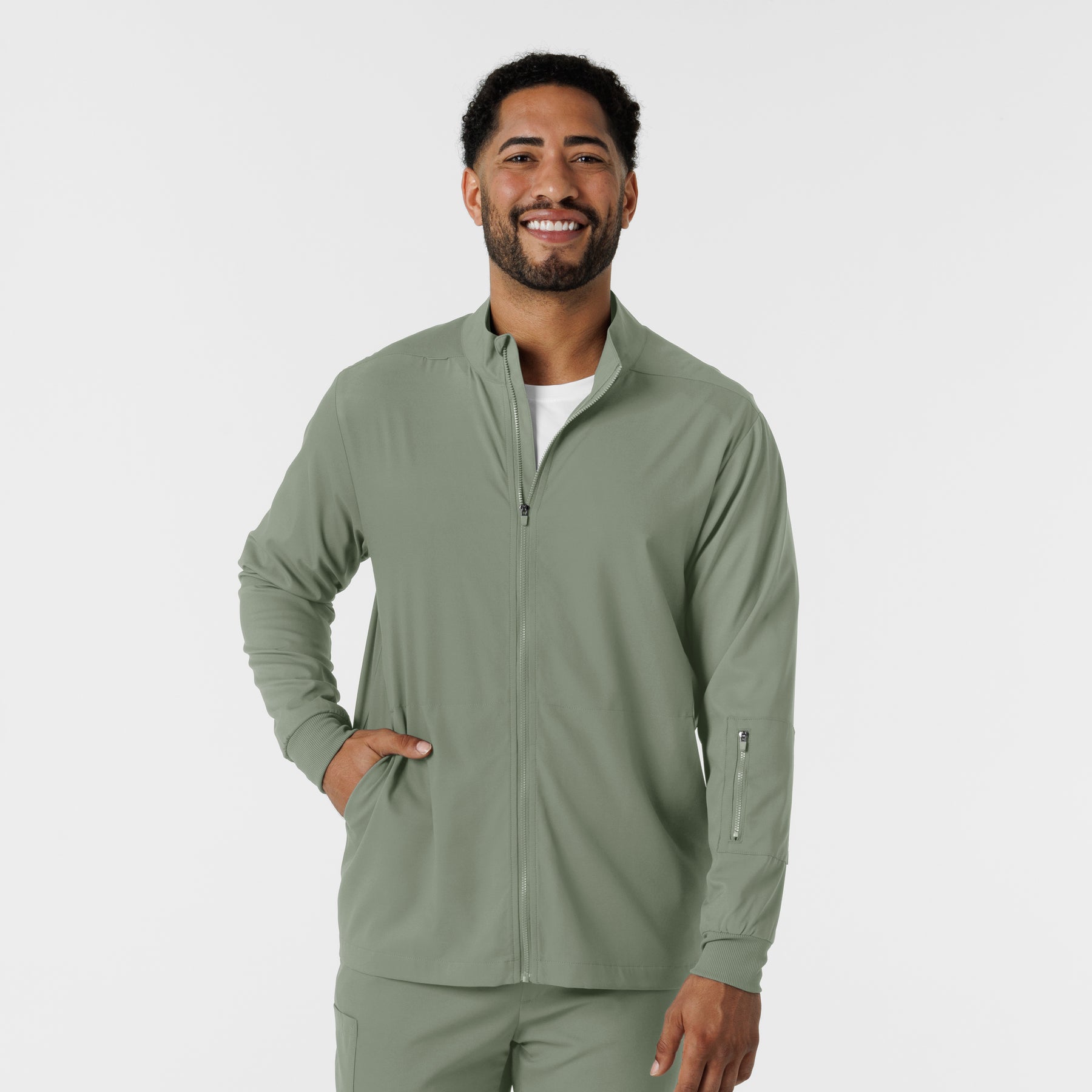 Boundless Men's Warm Up Jacket Sage
