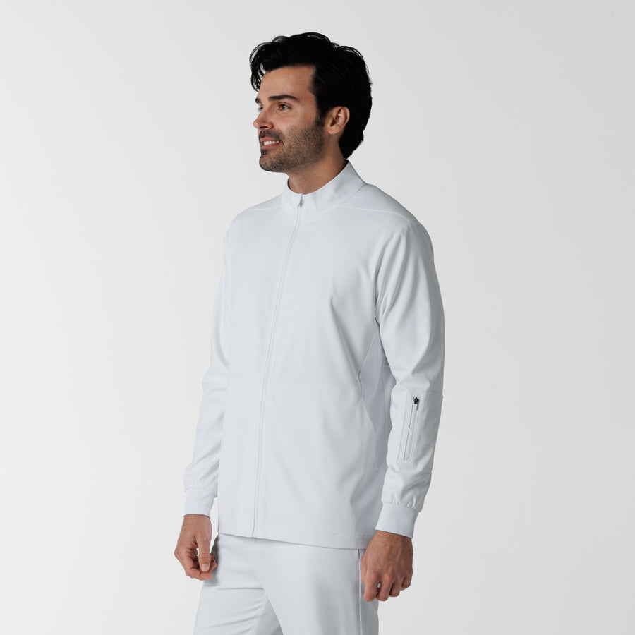 Boundless Men's Warm Up Jacket White side view