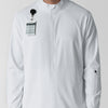 Boundless Men's Warm Up Jacket White side detail 1