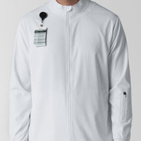 Boundless Men's Warm Up Jacket White side detail 1