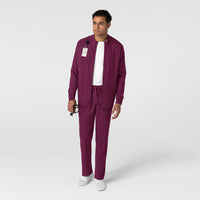 Boundless Men's Warm Up Jacket Wine full scrub set