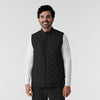 Knits and Layers Men's Quilted Scrub Vest Black