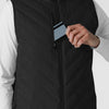 Knits and Layers Men's Quilted Scrub Vest Black hemline detail