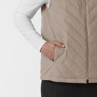 Men's Quilted Scrub Vest - Haze