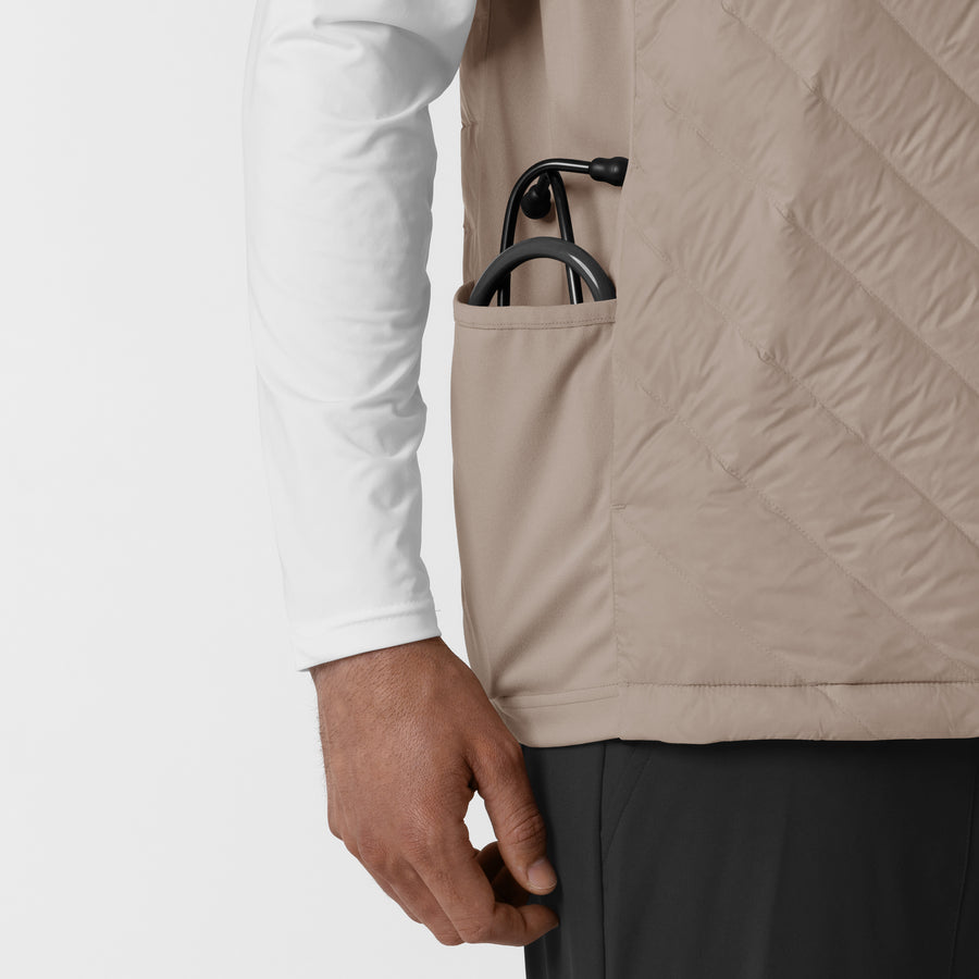 Men's Quilted Scrub Vest - Haze