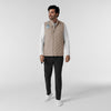 Layers Men's Quilted Scrub Vest Haze full scrub set