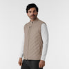 Layers Men's Quilted Scrub Vest Haze side view