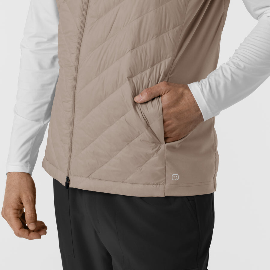 Men's Quilted Scrub Vest - Haze