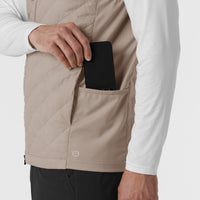 Men's Quilted Scrub Vest - Haze