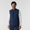 Knits and Layers Men's Quilted Scrub Vest Navy