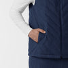 Men's Quilted Scrub Vest - Navy