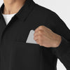 NURTUR Men’s Scrub Shirt Jacket Black side view