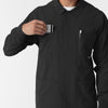 NURTUR Men’s Scrub Shirt Jacket Black side detail 2