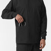 NURTUR Men’s Scrub Shirt Jacket Black hemline detail