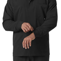 NURTUR Men’s Scrub Shirt Jacket - Black