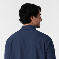 NURTUR Men’s Scrub Shirt Jacket - Navy