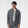 NURTUR Men’s Scrub Shirt Jacket Pewter side detail 1