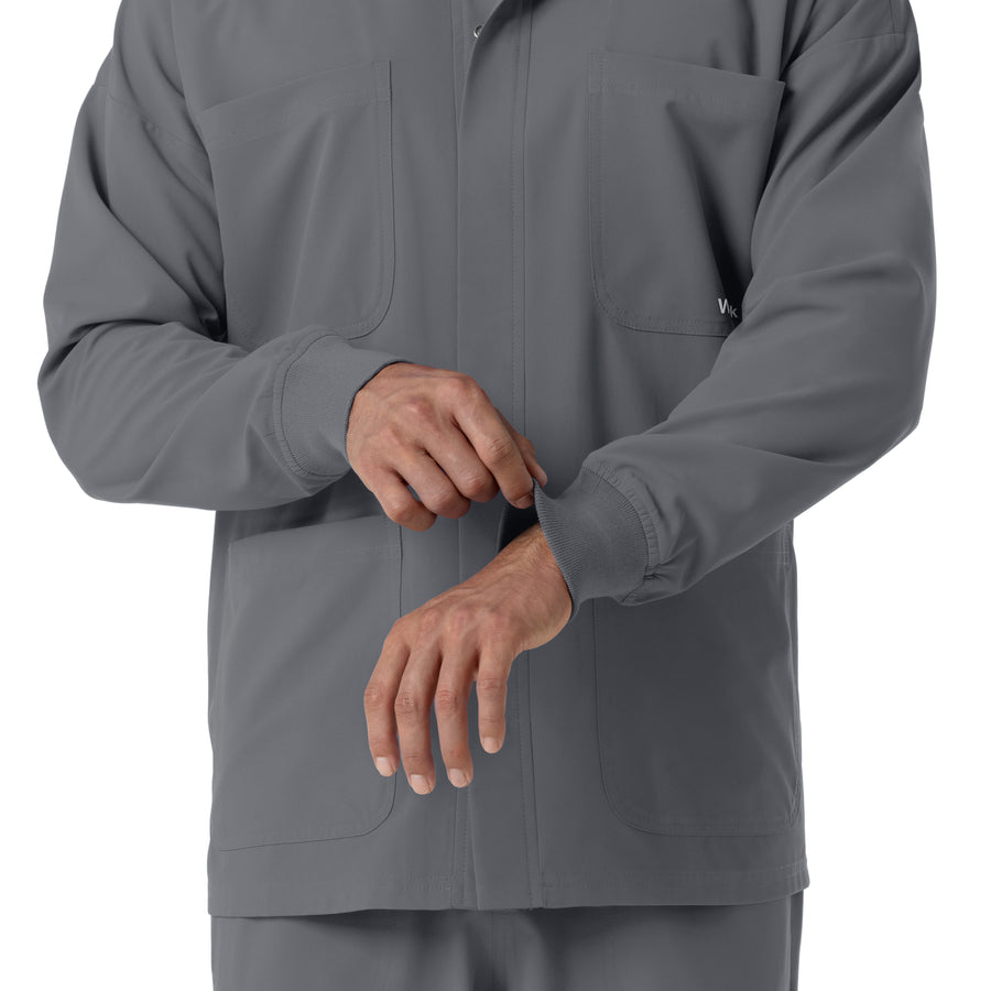 NURTUR Men’s Scrub Shirt Jacket - Pewter