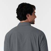 NURTUR Men’s Scrub Shirt Jacket - Pewter