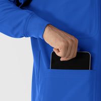 NURTUR Men’s Scrub Shirt Jacket Royal full scrub set