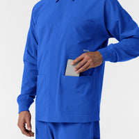 NURTUR Men’s Scrub Shirt Jacket Royal back detail