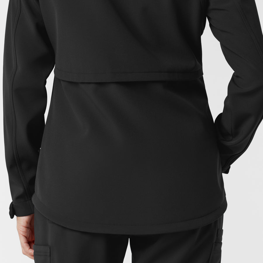 Women's Softshell Scrub Jacket - Black