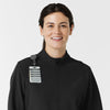 Layers Women's Soft Shell Scrub Jacket Black side detail 1