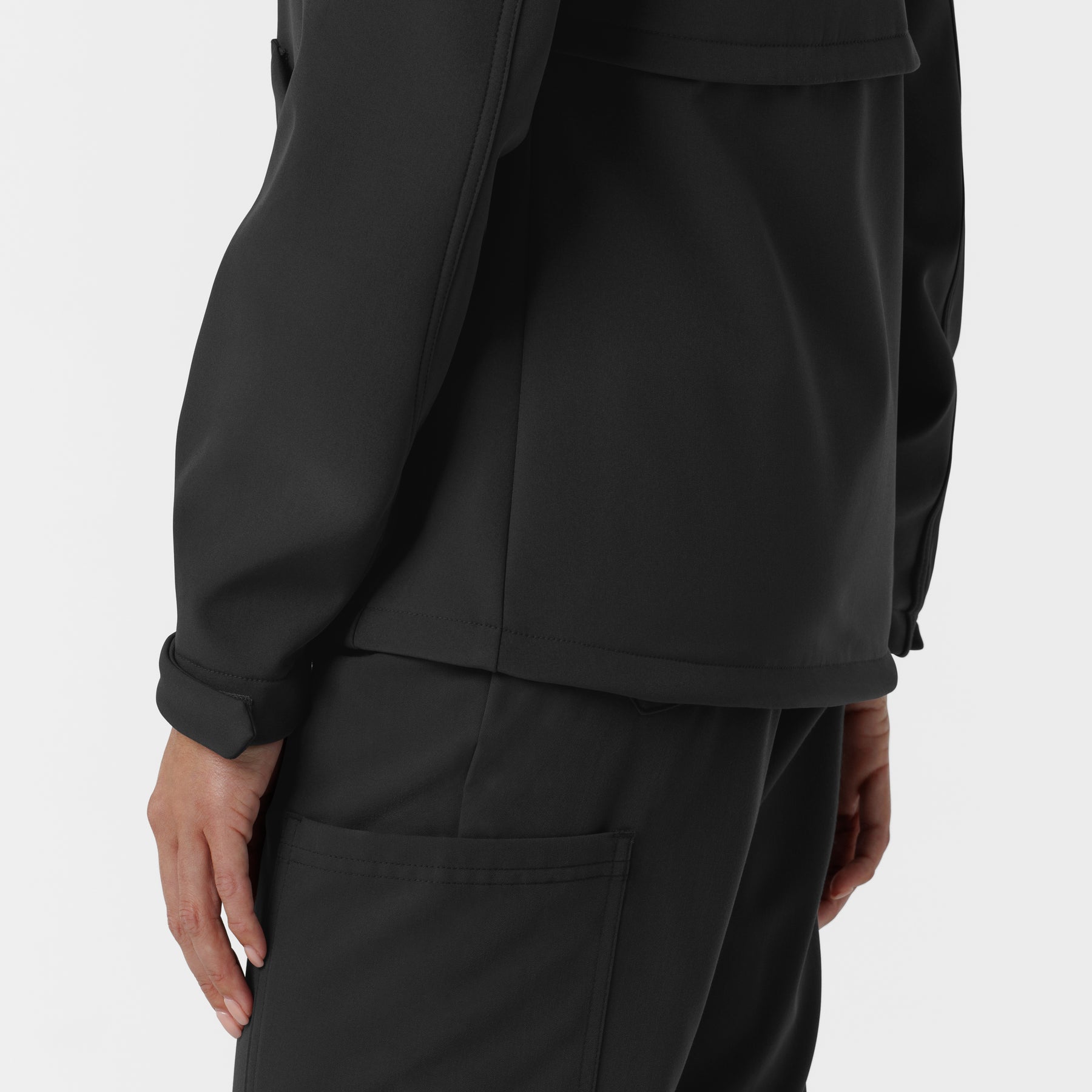 Women's Softshell Scrub Jacket - Black