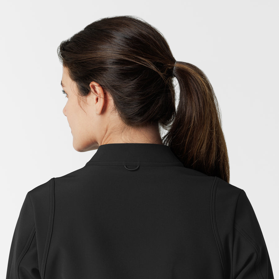 Women's Softshell Scrub Jacket - Black