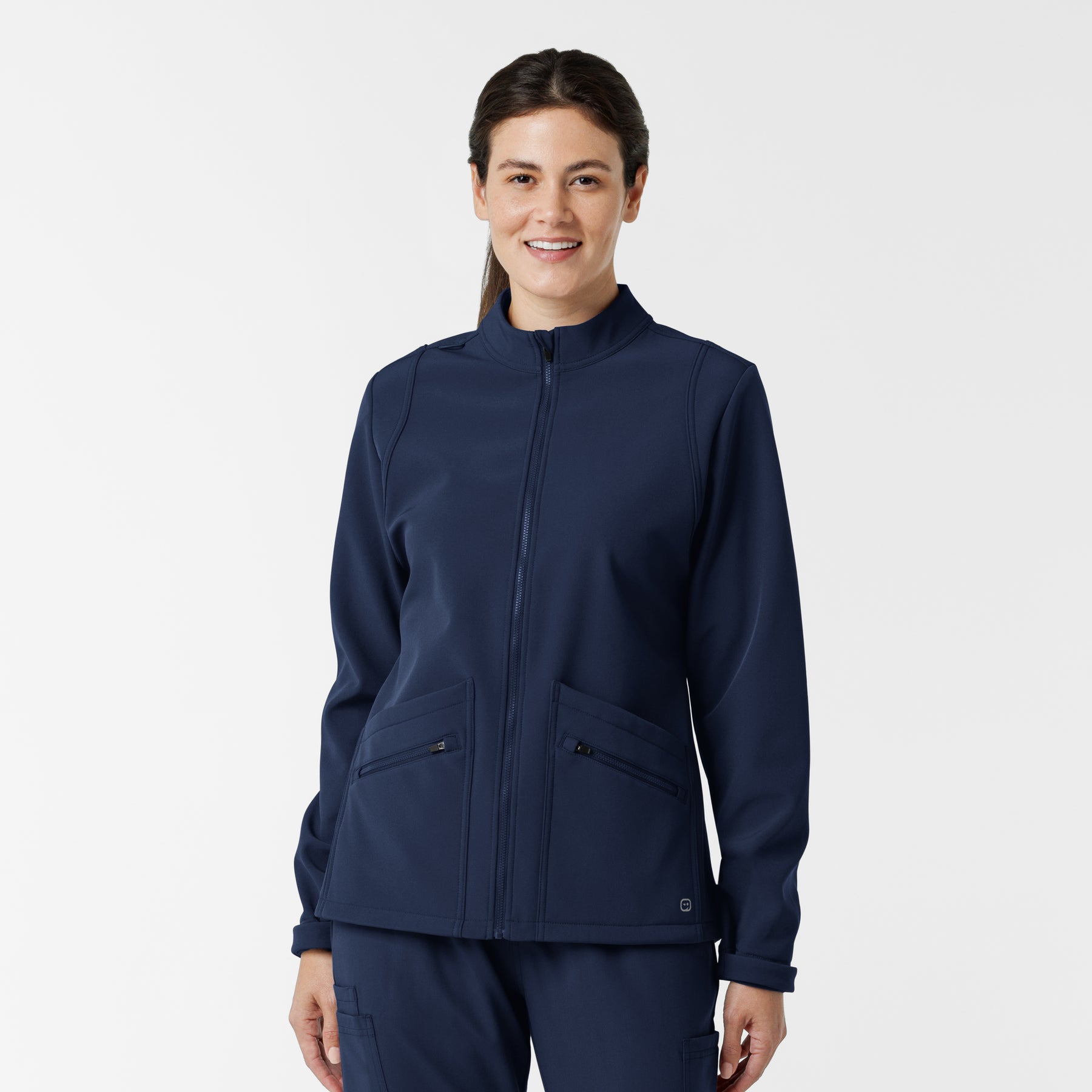 Layers Women's Soft Shell Scrub Jacket Navy