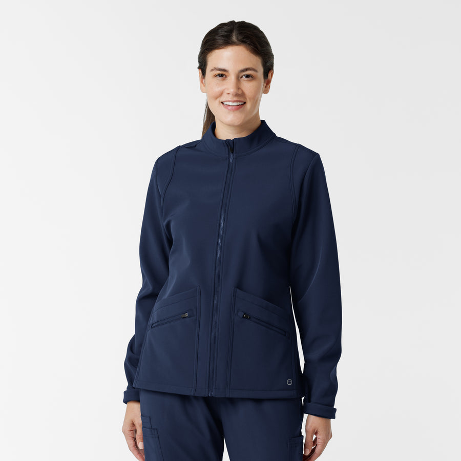 Layers Women's Soft Shell Scrub Jacket Navy