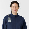 Layers Women's Soft Shell Scrub Jacket Navy side detail 1