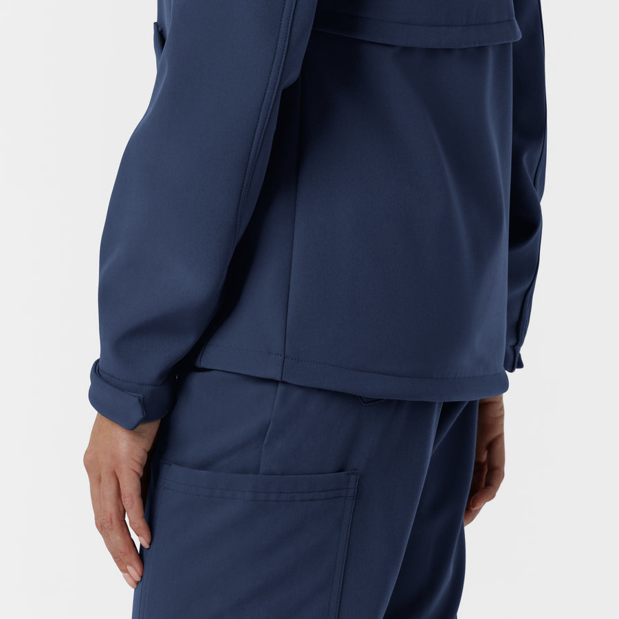 Women's Softshell Scrub Jacket - Navy