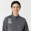 Layers Women's Soft Shell Scrub Jacket Pewter side detail 1