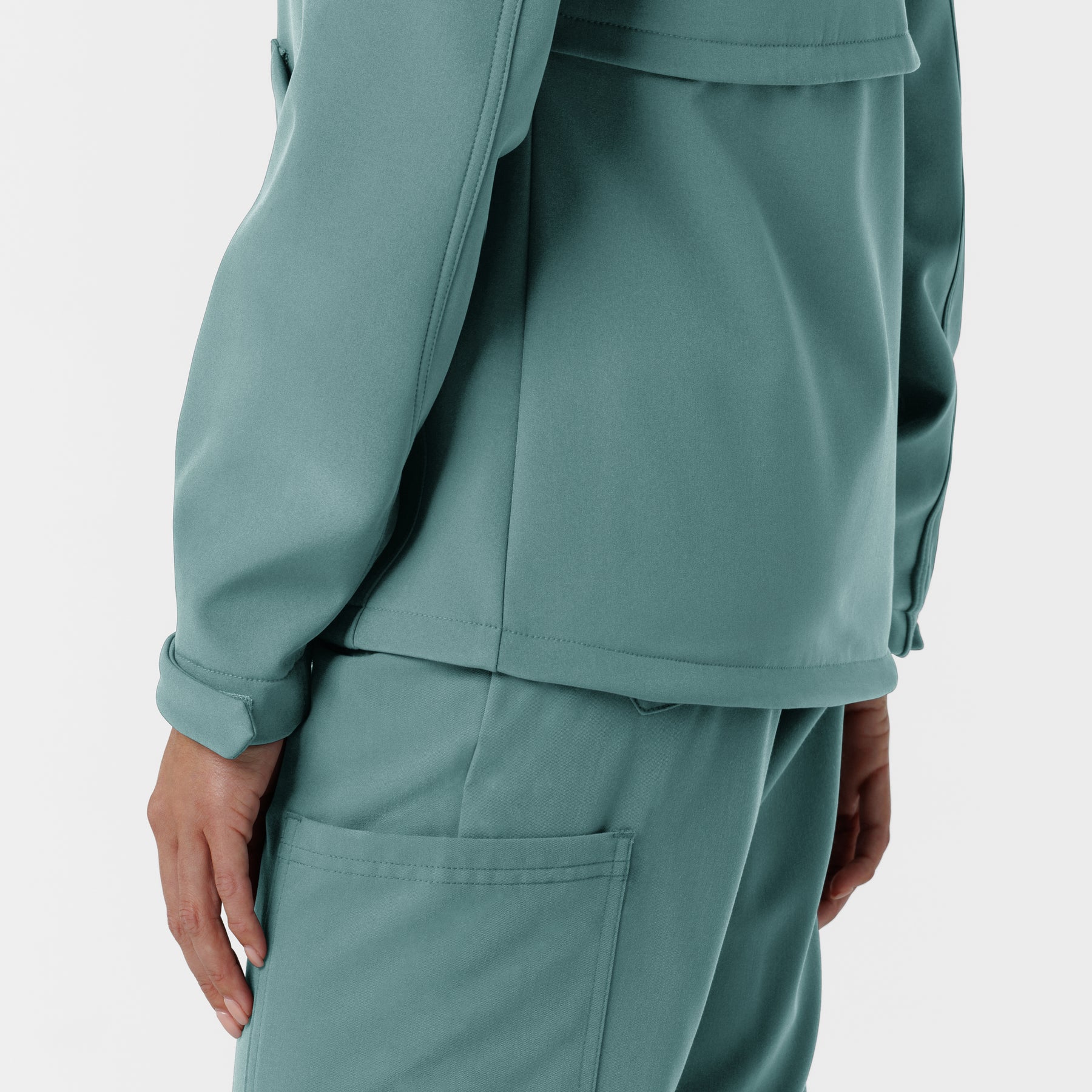 Women's Softshell Scrub Jacket - Vintage Teal